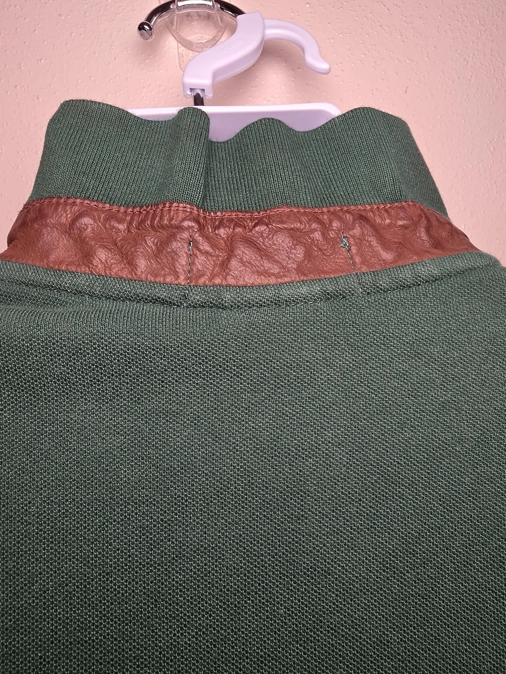 Polo by Ralph Lauren Forest Green Long-Sleeve Polo with Burgundy Embroidery